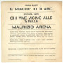Maurizio Arena Vinile 7" 45 Giri E' Perche' Io Ti Amo Parade PRC 5051