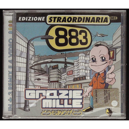 883 Max Pezzali CD Grazie Mille Ed Straordinaria / CGD  0927 44377-2 Sigillato