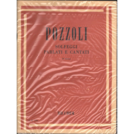 Pozzoli Solfeggi Parlati E Cantati III Corso / Ricordi E.R. 1154 Nuovo