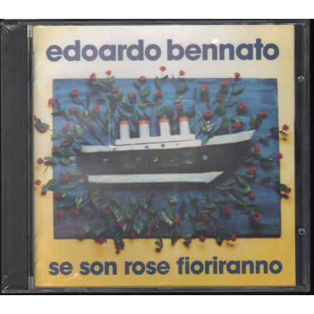 Edoardo Bennato CD Se Son Rose Fioriranno / Virgin Timbro SIAE a Secco Sigillato