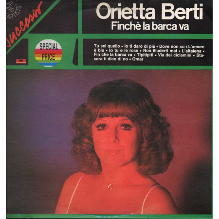 Orietta Berti Lp Vinile Finche' La Barca Va / Polydor 2449 022 Nuovo