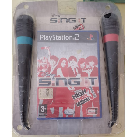 Disney Sing It High School Musical 3 Microfoni Playstation 2 PS2 Nuovo