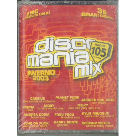 AA.VV 2 MC7 DiscoManiaMix Inverno 2003 / EMI - 5807664 Sigillata
