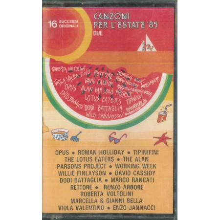 AA.VV ‎MC7 Canzoni Per L'Estate '85 Due / CGD ‎– 30 COM 20472 Sigillata