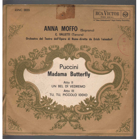 A Moffo ‎E Leinsdorf  Puccini Vinile 7 45 giri Madama Butterfly RCA Victor Nuovo