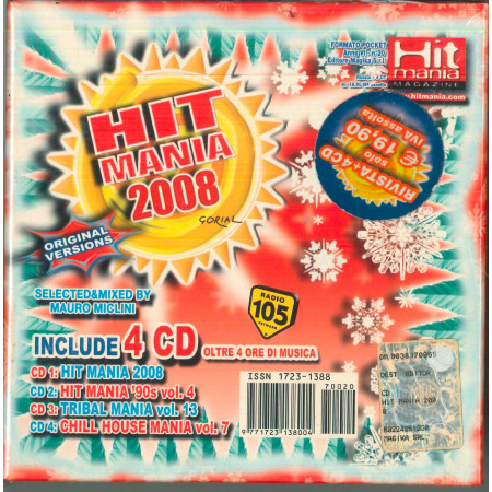 AA.VV 4 CD Hit Mania 2008 / Magika ‎– 80224251230 Sigillato 0802242512309