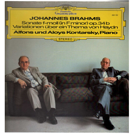 Brahms Alfons Und Aloys Kontarsky Lp Sonate F-Moll Op. 34b Variationen Uber Ein