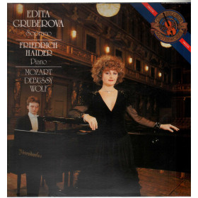 Edita Gruberova Friedrich Haider ‎Lp Vinile Mozart Debussy  Wolf / CBS IM 42002