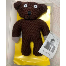 Teddy Mr Bean Ufficiale Numerato Autografato Giocattolo Peluche 1996 / Nuova 17cm