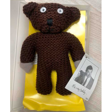 Teddy Mr Bean Ufficiale Numerato Autografato Giocattolo Peluche 1996 / Nuova 17cm