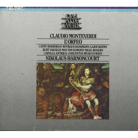 Claudio Monteverdi, Nikolaus Harnoncourt 2CD L'Orfeo / TELDEC – 8.35020 Sigillato