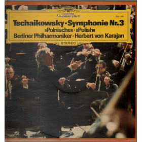 Tschaikowsky Karajan Berliner Philharmoniker ‎Lp Symphonie Nr3 Polnische  Polish