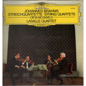 Johannes Brahms LaSalle Quartet ‎LP Vinile Streichquartette Op 51 No 1 , 2 Nuovo