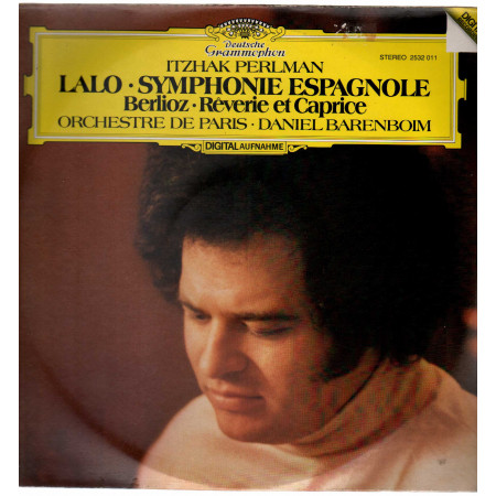 Lalo Berlioz Perlman Orchestre De Paris Barenboim ‎Lp Symphonie Espagnole  DG