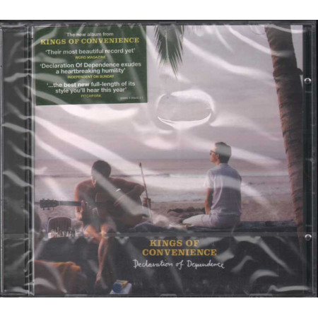 Kings Of Convenience CD Declaration Of Depende / Virgin Sigillato 5099930684027