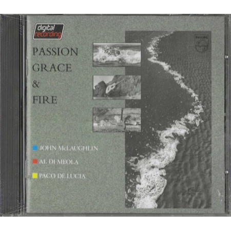 John McLaughlin, Al Di Meola, Paco De Lucia CD Passion Grace & Fire / Philips – 8113342 Sigillato