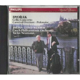 Dvořák, Webber, Neumann  CD Cello Concerto / Philips – 4223872 Sigillato