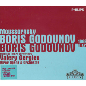 Mussorgsky, Gergiev CD Boris Godounov 1869 - 1872 / Philips – 4622302 Sigillato