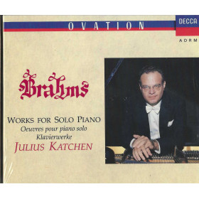 Brahms, Katchen CD Works For Solo Piano / Decca – 4300532 Sigillato