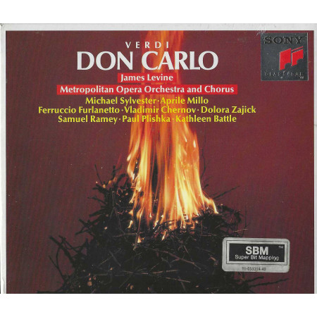 Verdi, Levine, Sylvester, Millo CD Don Carlo / Sony – S3K 52500 Sigillato