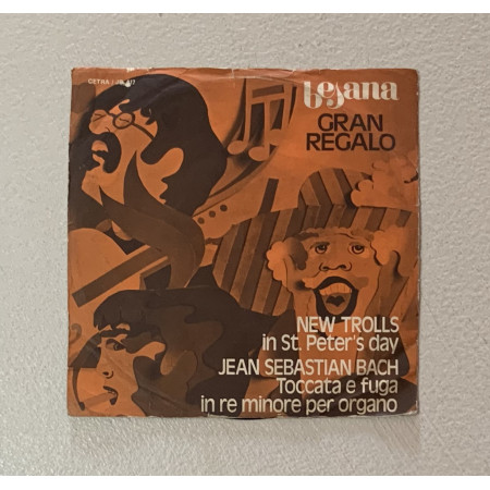 New Trolls, Bach Vinile 7" 45 giri In St. Peter's Day - Toccata E Fuga In Re Minore / Nuovo