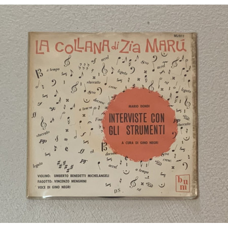 Mario Dondi Vinile 7" 45 giri Interviste Con Gli Strumenti / NS011 Nuovo