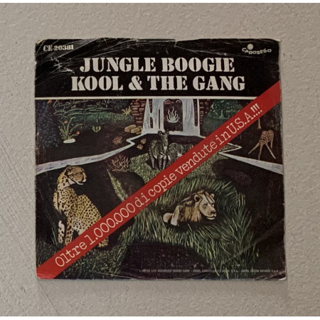 Kool & The Gang Vinile 7" 45 giri Jungle Boogie / Carosello – CE20381 Nuovo