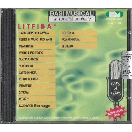 Litfiba CD Basi Musicali In Tonalità Originale / Alta Marea – CL 30070 Sigillato