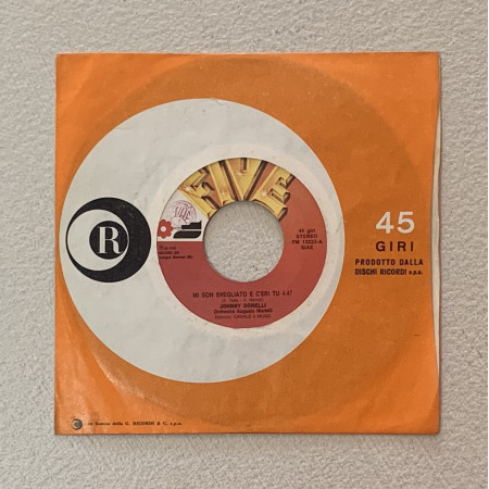 Johnny Dorelli Vinile 7" 45 giri Mi Son Svegliato E C'Eri Tu / Medley Nuovo