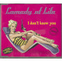 Comedy Of Life CD'S Singolo I Don't Know You / BMG – 828765231121 Nuovo