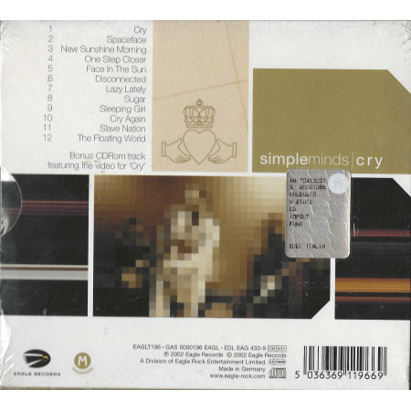 Simple Minds CD Cry / Eagle Records – EDL EAG 4339 Sigillato