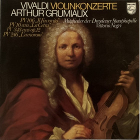 Vivaldi, Grumiaux ‎LP Concertos For Violin / Philips – 6500690 Nuovo ‎