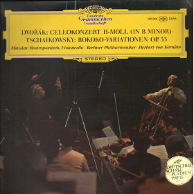 Dvořák, Tchaikovsky, Karajan LP Cello Concerto, Variations On A Rococo Nuovo