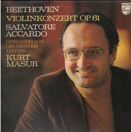 Beethoven, Masur LP Violin Concerto Op. 61 / Philips – 9500407 Nuovo