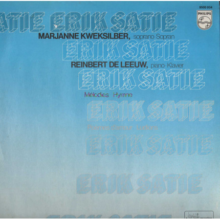 Erik Satie LP Mélodies, Hymne, Poèmes D'Amour, Ludions / 9500934 Nuovo