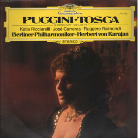 Puccini, Karajan, Ricciarelli, Carreras LP Tosca / Deutsche Grammophon – 2537058 Nuovo