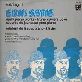 Satie, de Leeuw LP Early Piano Works Vol./Folge 1 / Philips – 9500880 Nuovo