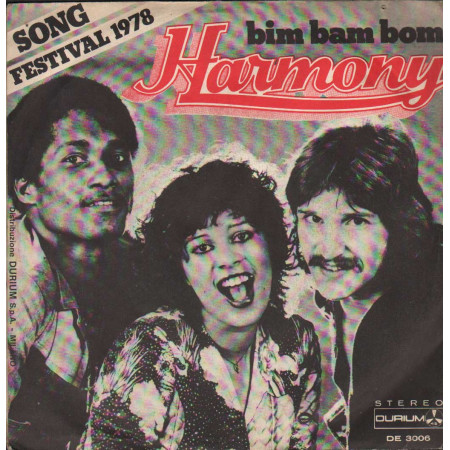 Harmony Vinile 7" 45 giri It's O K / Bim Bam Bom / Durium – DE3006 Nuovo