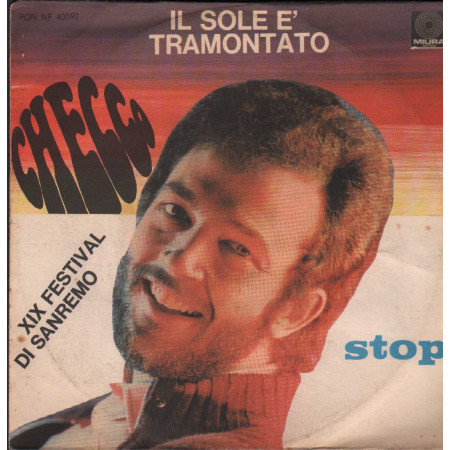 Checco Vinile 7" 45 giri Il Sole È Tramontato / Stop / Miura – PONNP40091 Nuovo