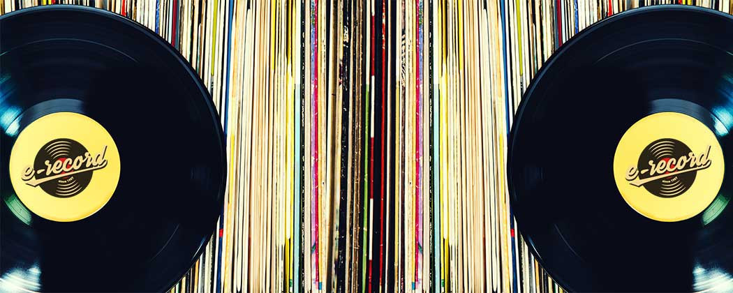 Ampio catalogo di dischi in vinile